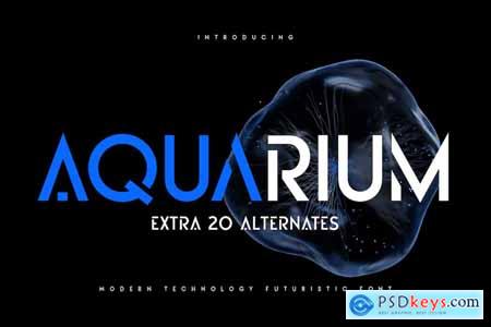 Aquarium - Modern Technology Futuristic Font