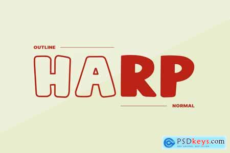Harp - A Cute & Lovely Display Font