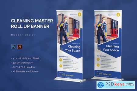Cleaning Master - Roll Up Banner