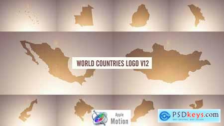 World Countries Logo & Titles V12 - Apple Motion 43859709