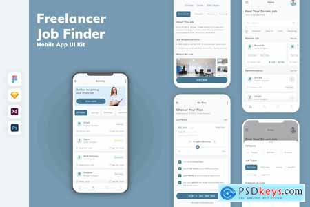 Freelancer & Job Finder Mobile App UI Kit