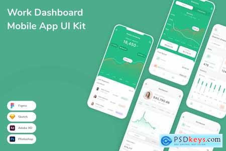 Work Dashboard Mobile App UI Kit