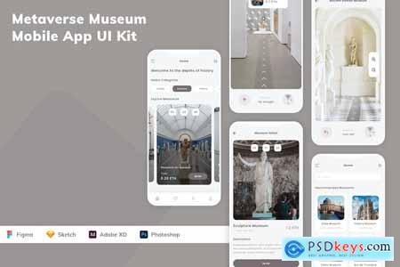 Metaverse Museum Mobile App UI Kit