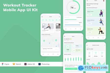 Workout Tracker Mobile App UI Kit