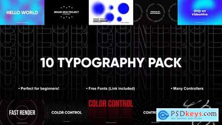 10 Awesome Typography Pack - After Effects 45056630