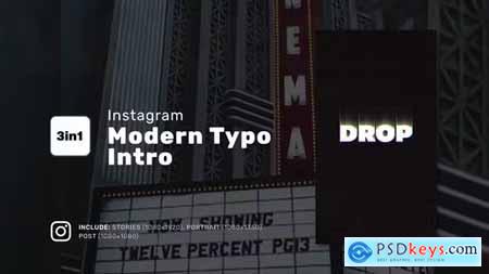 Instagram Modern Typo Intro 45087239