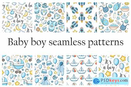 Baby Boy Seamless Patterns