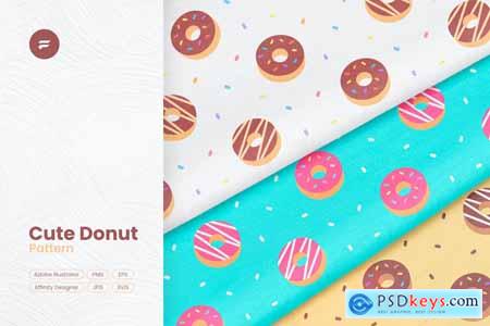 Sweet Treats Donut Delight Vector Pattern