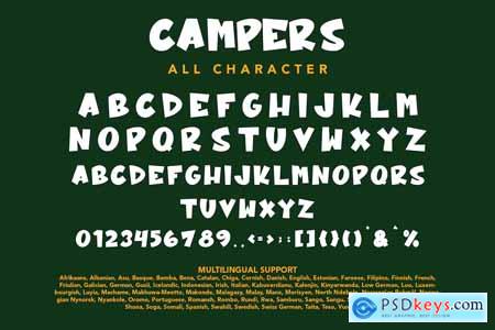 Campers - Comic Display Font