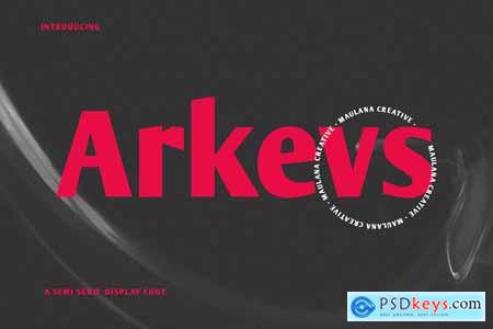 Arkevs Semi Serif Display Font