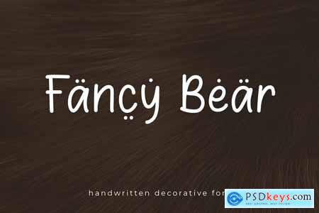 Fancy Bear - Handwritten Decorative Font