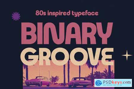 Binary Groove - 80s Inspired Font