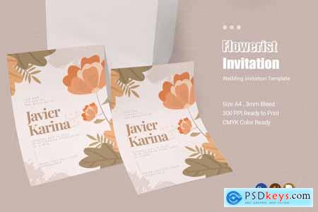 Flowerist Wedding Invitation
