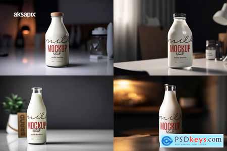 Milk Bottle Mockup P3NY69R