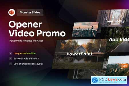Opener Video Promo PowerPoint Template