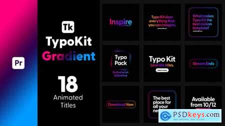 Typo Kit Gradient Titles for Premiere Pro 44480131
