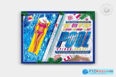 Pool Splash Party Flyer Template