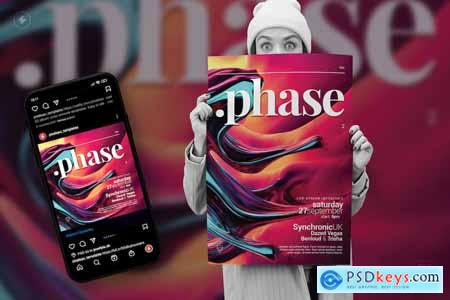 Phase 2  Event Poster, Party Flyer Template
