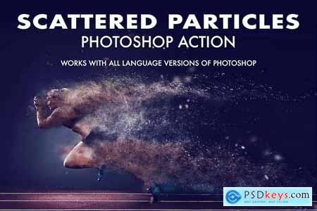 Scattered Particles Photoshop Action