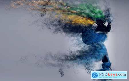 Scattered Particles Photoshop Action