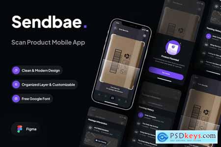 Scan Product Mobile App - Dark Mode