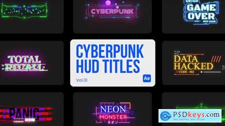 Cyberpunk HUD Titles 01 for After Effects 44871454