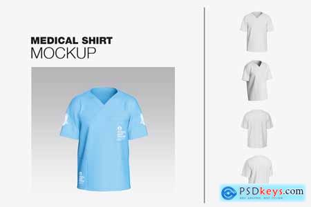 Set Unisex Medical Shirt Mockup