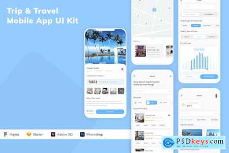 Trip & Travel Mobile App UI Kit