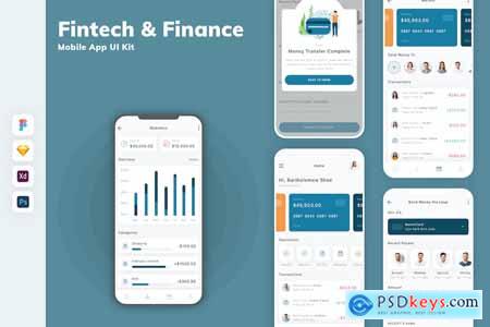 Fintech & Finance Mobile App UI Kit