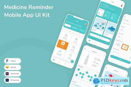 Medicine Reminder Mobile App UI Kit