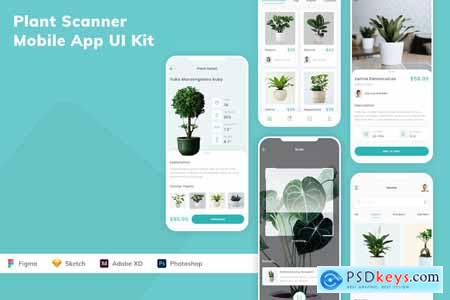 Plant Scanner Mobile App UI Kit