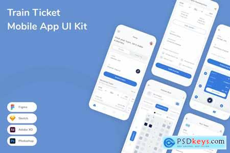 Train Ticket Mobile App UI Kit