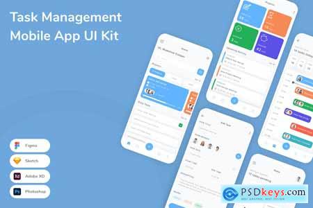 Task Management Mobile App UI Kit ERE3S65