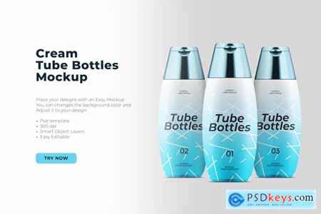 Tube Bottles Mockup