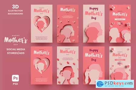 Mother's Day Social Media Stories Ads