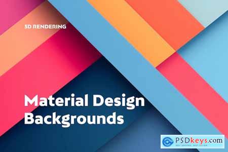 Colorful Material Design 3D Backgrounds