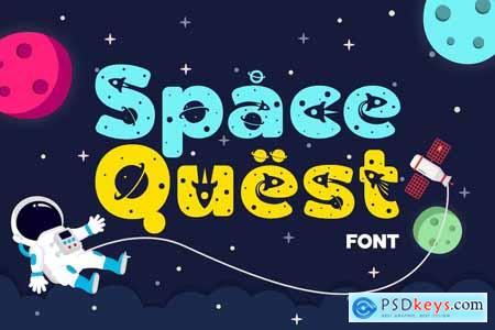 Space Quest - Space Kids Font