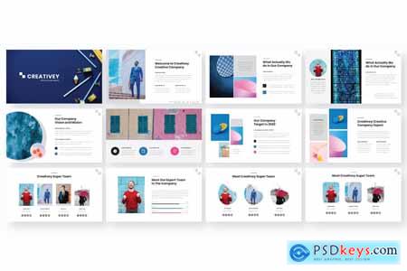 Creativey Simple Color Pop PowerPoint Template