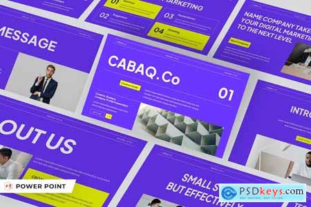 Cabaq Company Profile Powerpoint Templates