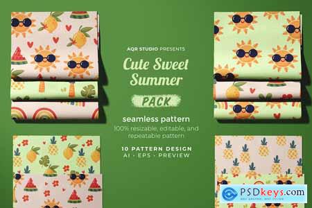 Cute Sweet Summer - Seamless Pattern
