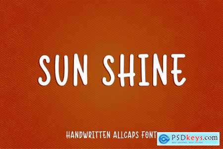 Sun Shine - Handwritten Allcaps Font