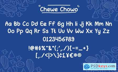 Chewe Chowo - Handwritten Bold Font