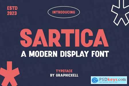 Sartica Display Sans Font Typeface