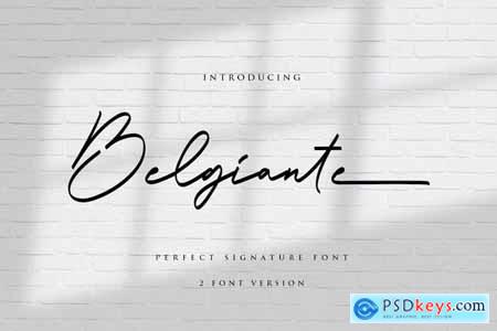 Belgiante Handwritten Font