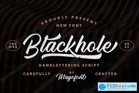 Blackhole - Script Font