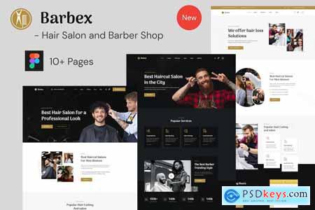 BarbeX - Hair Salon and Barber Shop Figma Design