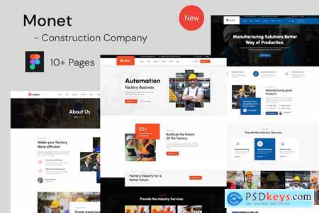 Construction Industry Company Figma Template