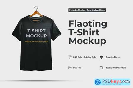 Flaoting T-Shirt Mockup