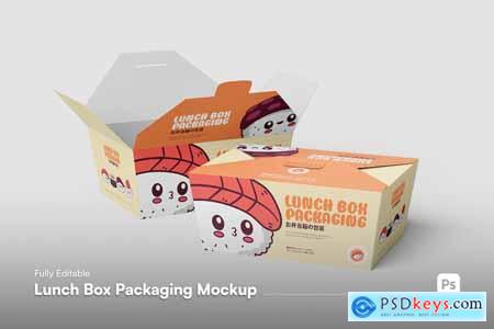 Lunch Box Packaging Mockup
