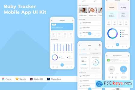 Baby Tracker Mobile App UI Kit
